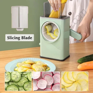 3 In 1 Manual Vegetable Slicer Rotary Cheese Grater Shredder